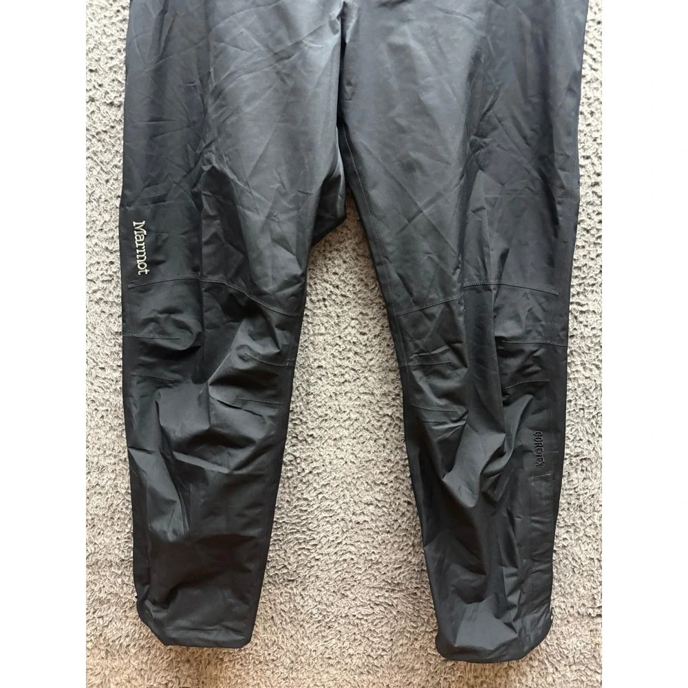 Marmot Gore-Tex Paclite Minimalist Water-Repellent Ski Pants‎ Black Mens Size XL